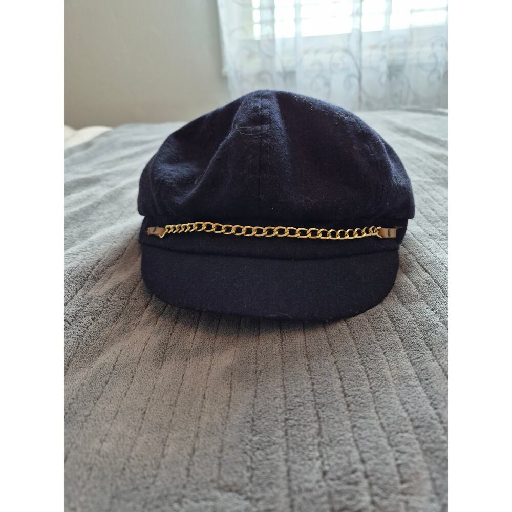 August Hat Company 40% Wool Dress Navy Blue Hat. MSRP 80.00.